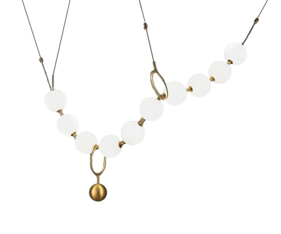 07623-10,20 Подвес СТИН бронза плафоны opal (белые) w170*20 h150 Led 10*8W (4000К)