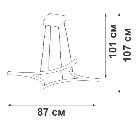 Люстра Vitaluce V2511DT-0/4S