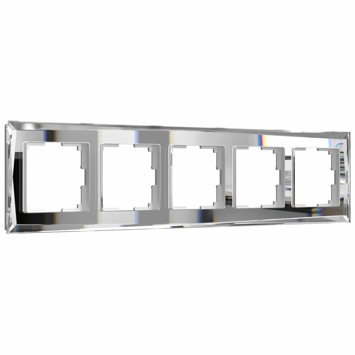 Рамка на 5 постов зеркальная Werkel W0051220 4690389158896