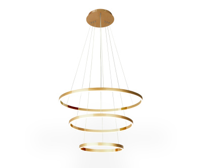 08223,36A Подвес диммируемый Тор латунь d80+60+40 h160 Led 110w