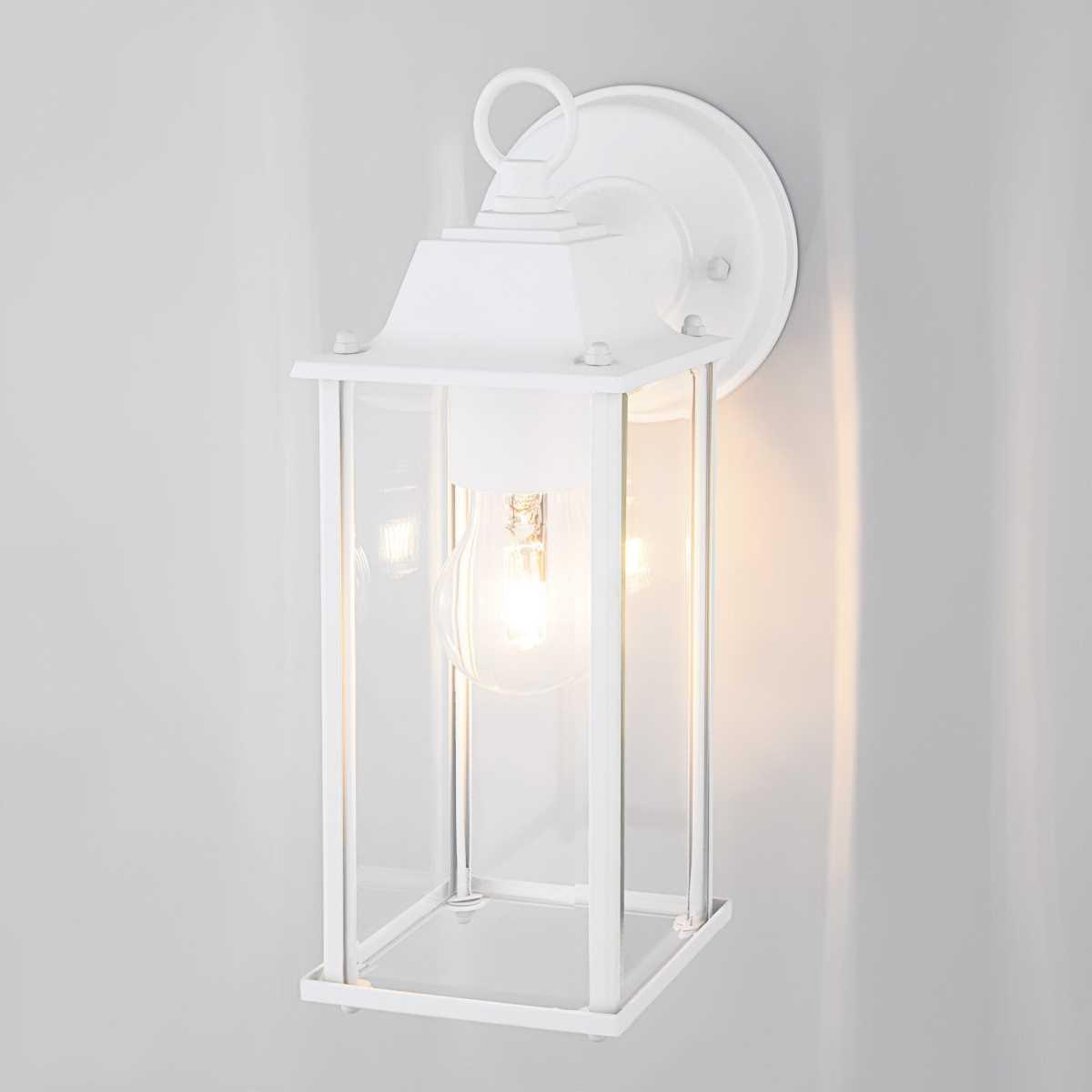 Уличный настенный cветильник Elektrostandard 1008D Brick белый a038439