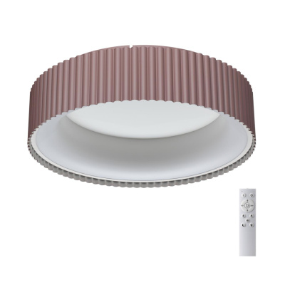 7714/56L AVRA LED SN Светильник металл/акрил/белый/мокко LED 56Вт 3000-6500К D460 IP20 пульт ДУ SHAR