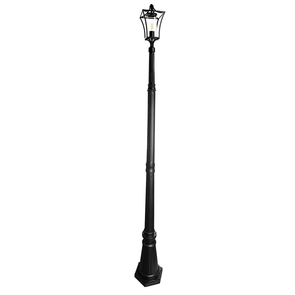 Светильник садово-парковый Feron  PL737 столб  60W 230V E27, черный 51273