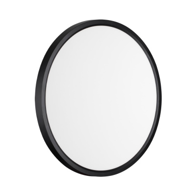 7660/32L MITRA LED SN Светильник пластик/белый/черный LED 32Вт 3000/4000K D400 IP20 ALFA BLACK