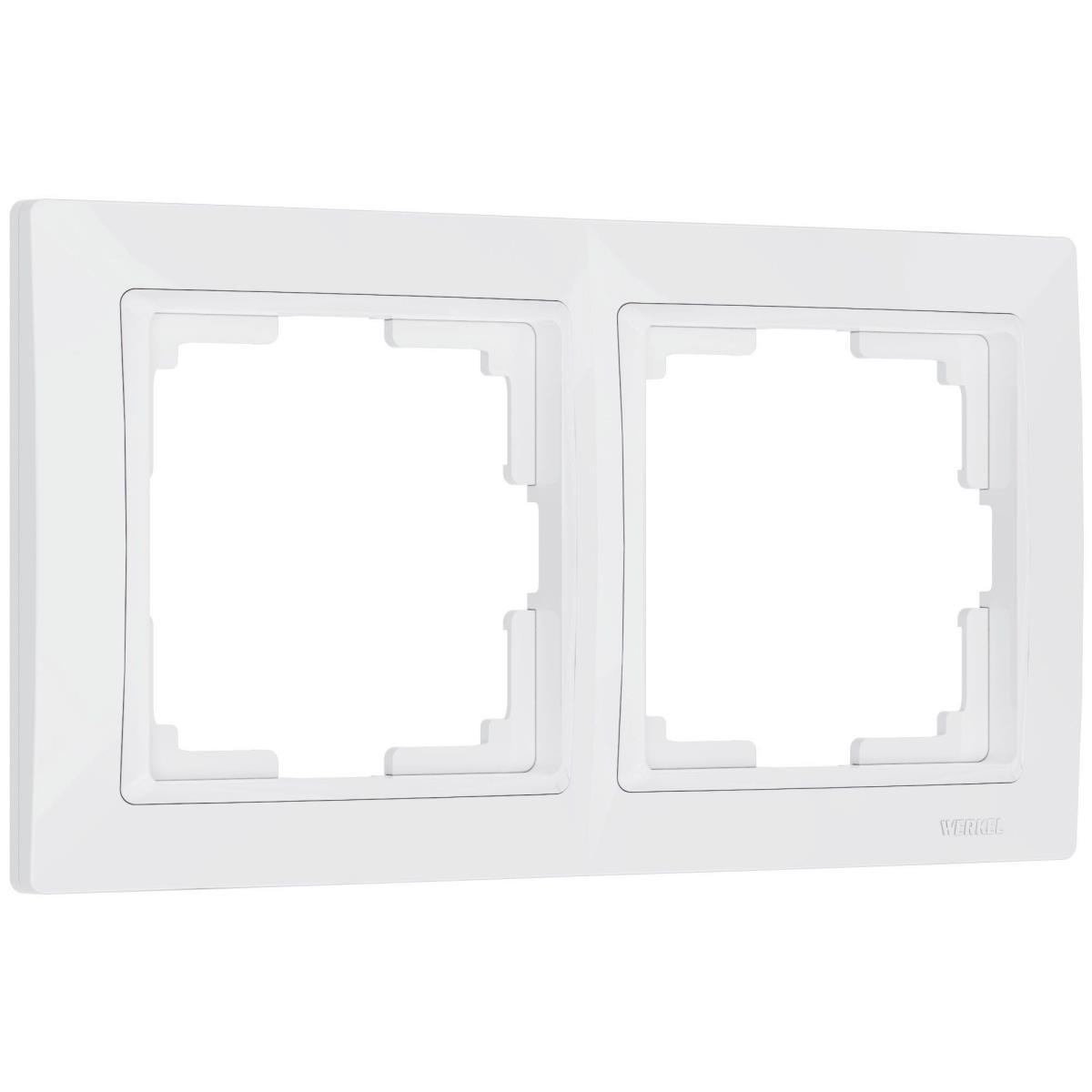 Рамка на 2 поста Werkel Snabb basic белый W0022001 4690389161346