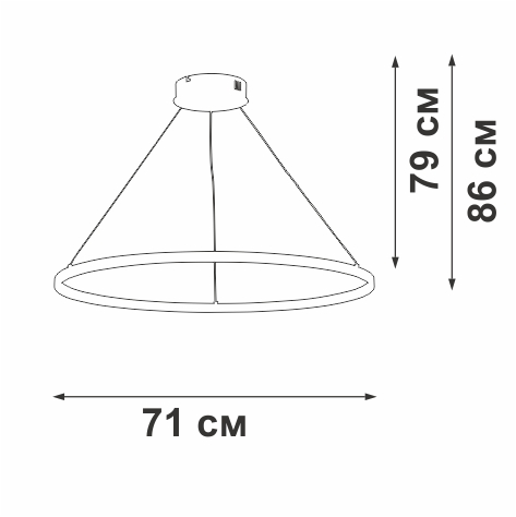 Подвесной светодиодный светильник Vitaluce V2516-8/1S
