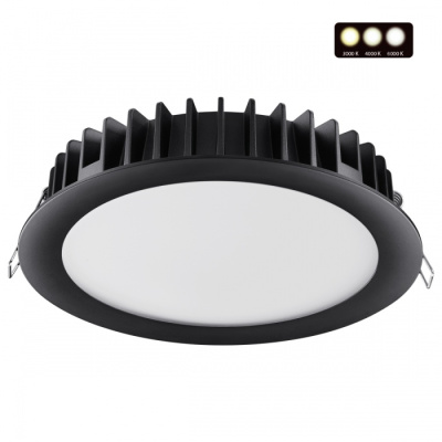 358954 SPOT NT22 черный Встраиваемый светодиодный светильник с переключателем цветовой температуры I