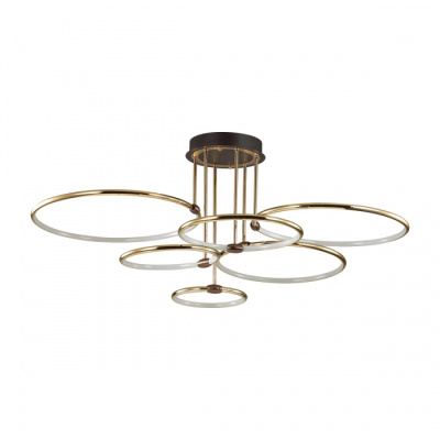 5283/99CL LEDIO LN23 золотой, коричневый Люстра потолочная LED 156W 3000-6000K с пультом ДУ 9899Лм 2