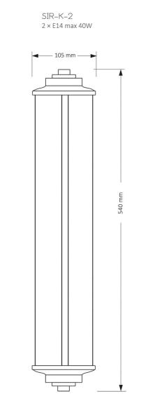 Настенный светильник KUTEK MOOD Siri SIR-K-2(CZ)540