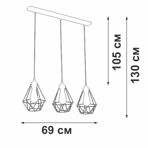 Потолочная люстра Vitaluce V2803-1/3S