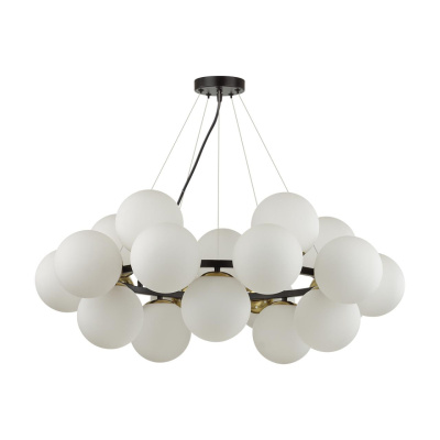 6508/20 MODERNI LN23 черный, белый, бронза Люстра E14 20*40W 220V MELONA