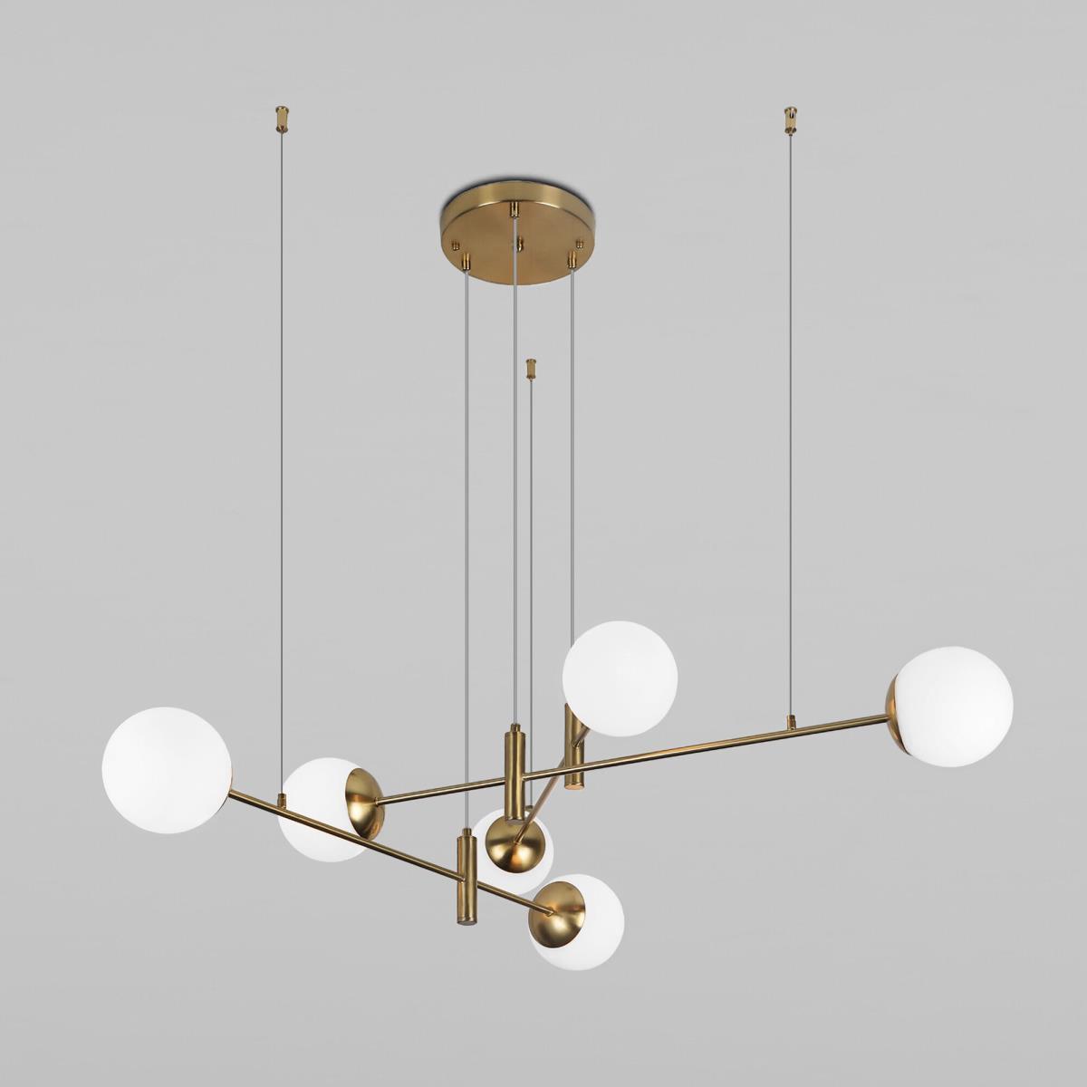 Подвесная люстра Eurosvet Planet 70146/6 латунь Smart