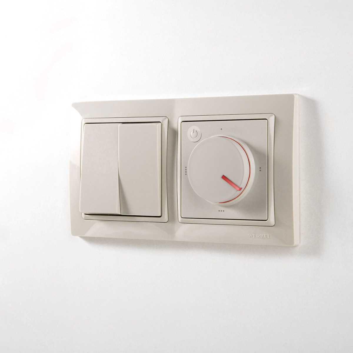 Выключатель двухклавишный Werkel слоновая кость W1120003 4690389155604