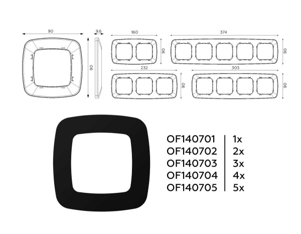 Рамка AMBRELLA VOLT OF140703