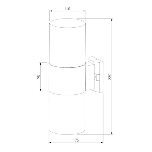 Уличный настенный светильник Elektrostandard Roil 35125/D a055636