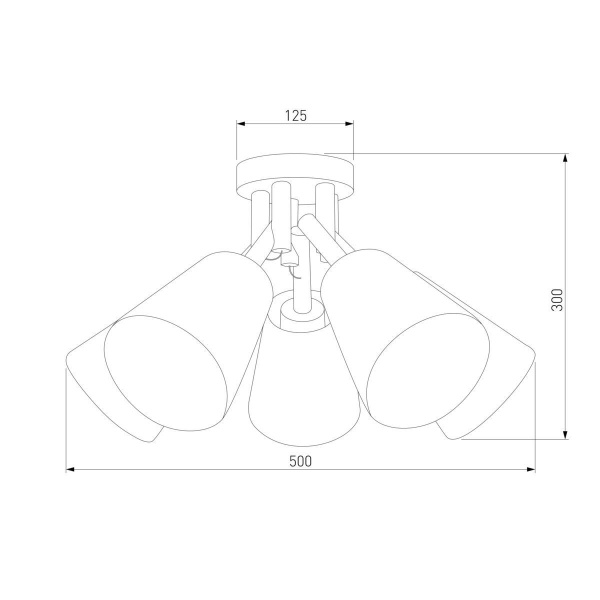 Потолочная люстра TK Lighting 666 Vaio 5