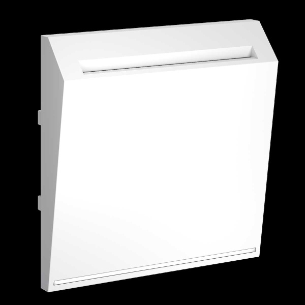 Накладка для выключателя карточного, S70 (белый матовый) Voltum VLS002602