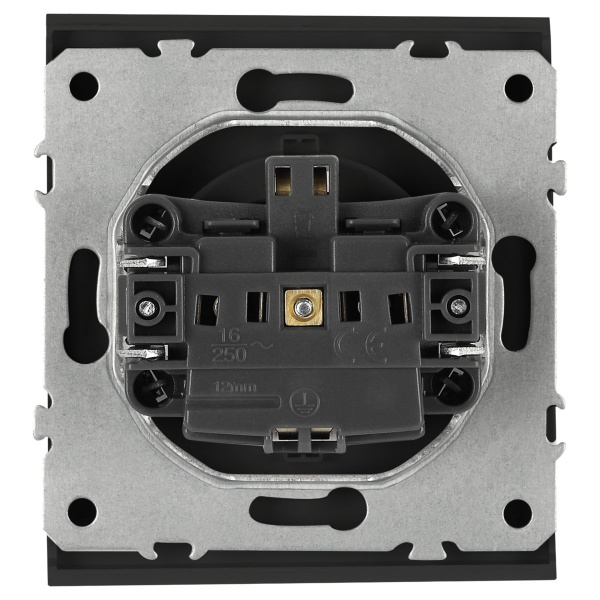 Розетка ЭРА Arktik 16-2101-05 с заземлением 2P+E Schuko 16А-250В антрацит Б0070418