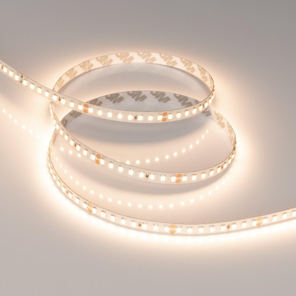 Светодиодная лента Arlight 12W/m 160LED/m 2835SMD теплый белый 5M UL-A160-8mm 24V Warm3000 040011