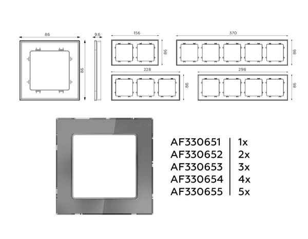 Рамка AMBRELLA VOLT AF330653