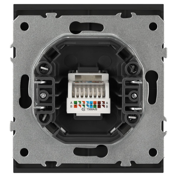Розетка ЭРА Arktik 16-3107-05 информационная RJ45 антрацит Б0070478