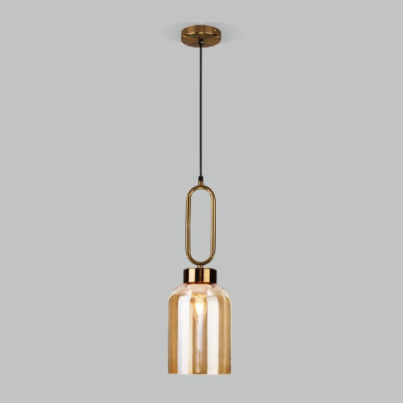 Подвесной светильник Eurosvet Flou 50229/1 янтарный