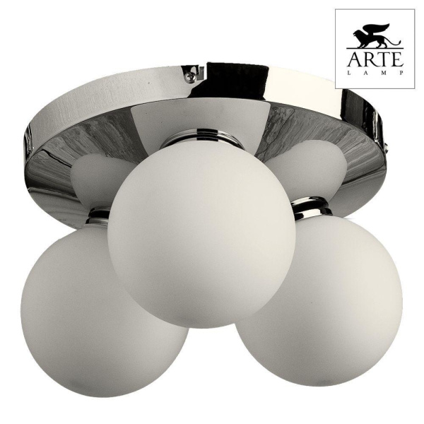 A4445PL-3CC СВЕТИЛЬНИК ПОТОЛОЧНЫЙ  Хром / H16xW25xL25 / 3x33W,3xG9 / 3x330lm 2700K CRI≥70