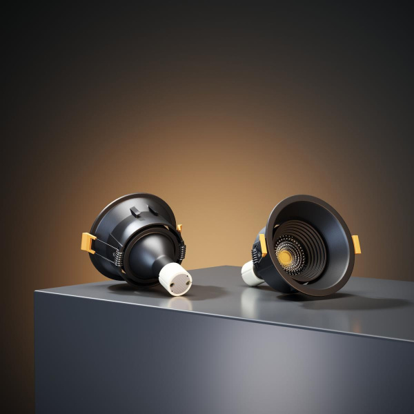 Встраиваемый светильник Elektrostandard Punto черный 25016/01 a065471