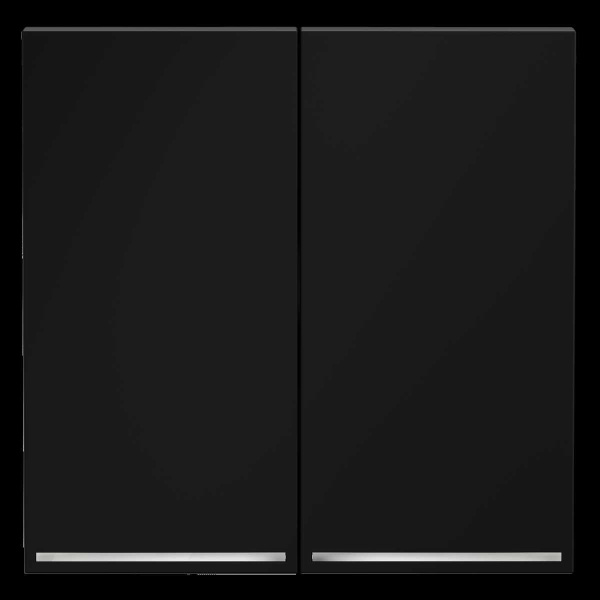 Клавиши для выключателя/переключателя двухклавишного с подсветкой S70 (графит) Voltum VLS000407