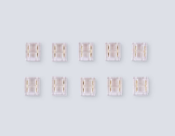 Соединитель прямой  AMBRELLA LIGHT ILLUMINATION COB 12/24V для лент 8/10mm (2 конт.) (10шт. в комплекте) GS6361