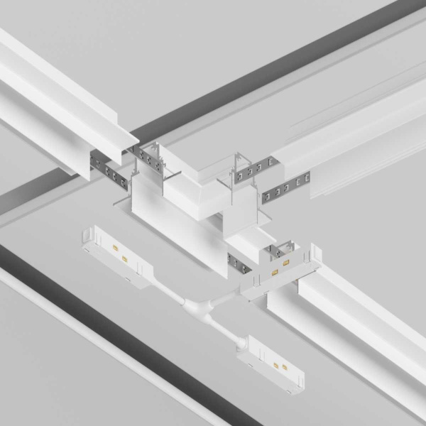 Коннектор питания T-образный Maytoni Technical Gravity TRA004CWT-22W
