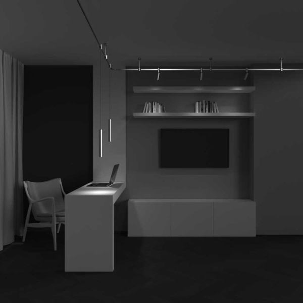 Трековый светильник Maytoni Technical TR155-1-5W4K-PT