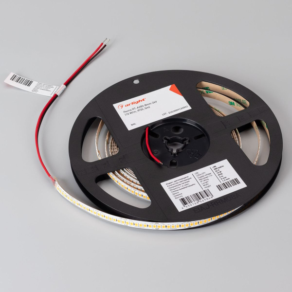Светодиодная лента Arlight 10W/m 80Led/m 2835SMD теплый белый 5M RT-A280-8mm 24V Warm2700 045565