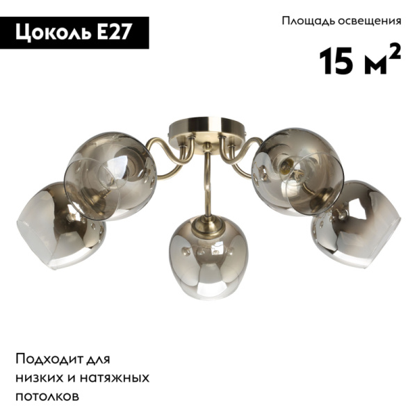 Потолочная люстра De Markt Альфа 324018105