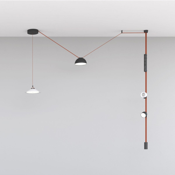 Трековый светодиодный светильник Denkirs Belty Spot DK5541-WH+BK