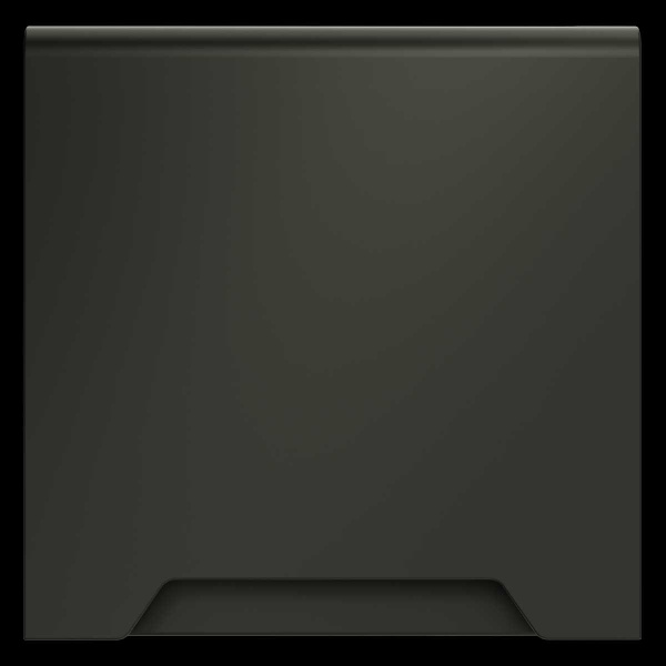 Накладка для розетки с заземлением защитными шторками и крышкой S70 (титан) Voltum VLS000806