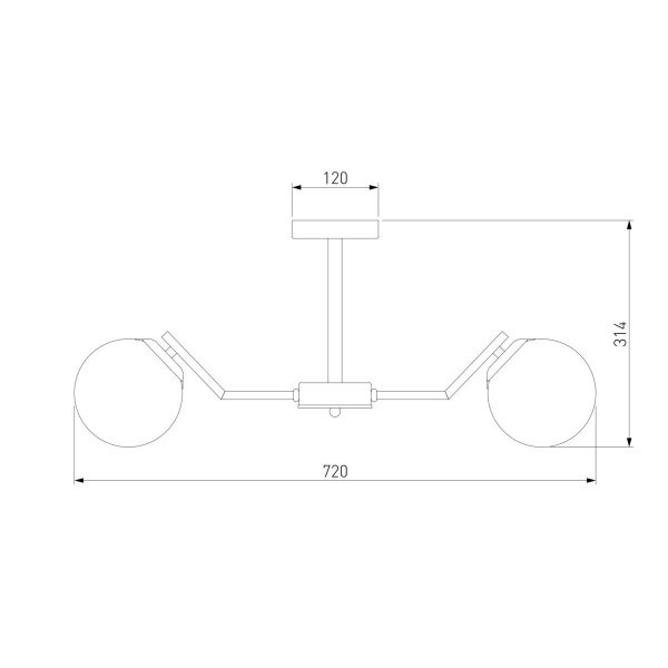 Подвесная люстра Eurosvet Frost 70154/6 латунь