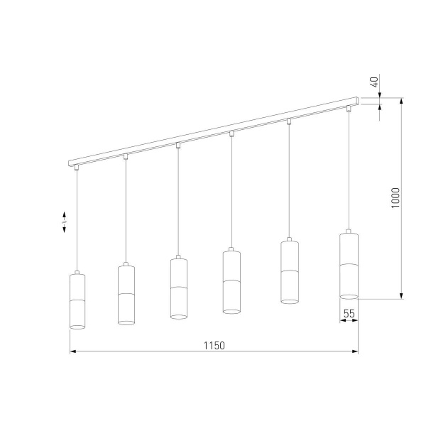 Подвесной светильник TK Lighting 6308 Elit White Wood