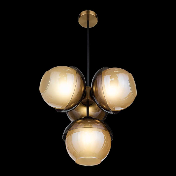 Потолочная люстра 33 ИДЕИ CHN800L.04.17BL.ASB-M14AM