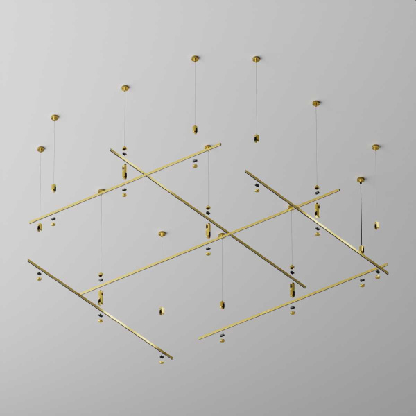 Шинопровод Maytoni Technical Flarity латунь 2м TRX154-112BS