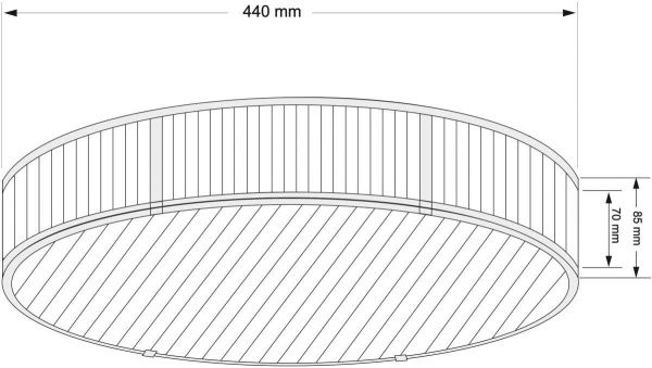 Потолочная люстра KUTEK LAVONE LAV-PLM-6(P)440-1