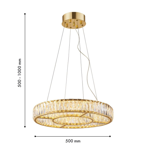 Подвесная светодиодная люстра Favourite Gloriole 4780-5P