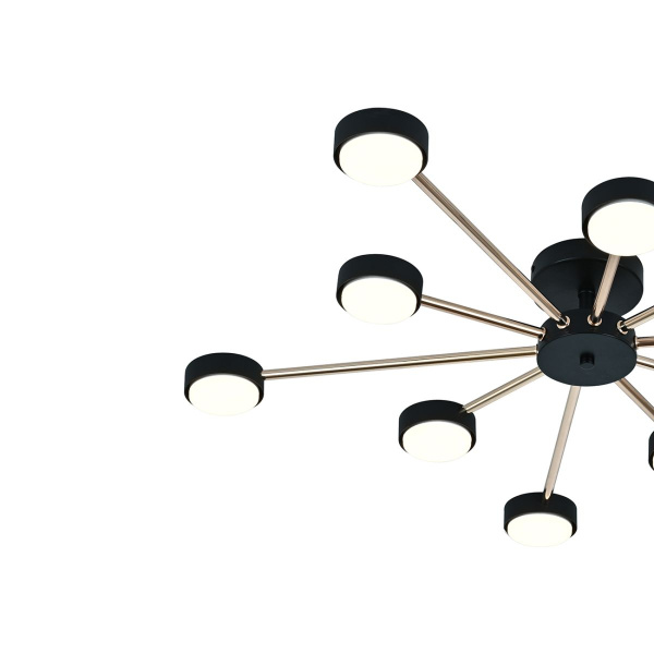 Потолочная люстра Escada Luminix 120008/10R Black/Gold ES0000096