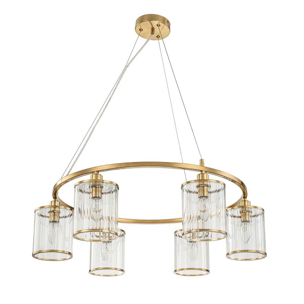 Подвесная люстра Indigo Dante 13022/6P Brass V000405