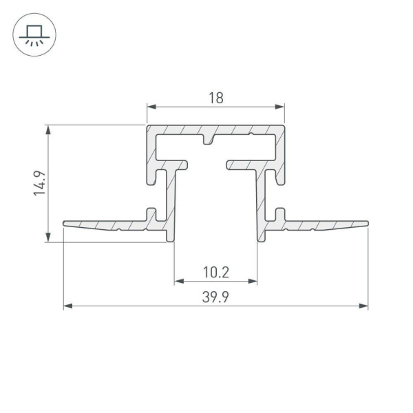 Профиль Arlight Tek-Pik-1010-2000 029090