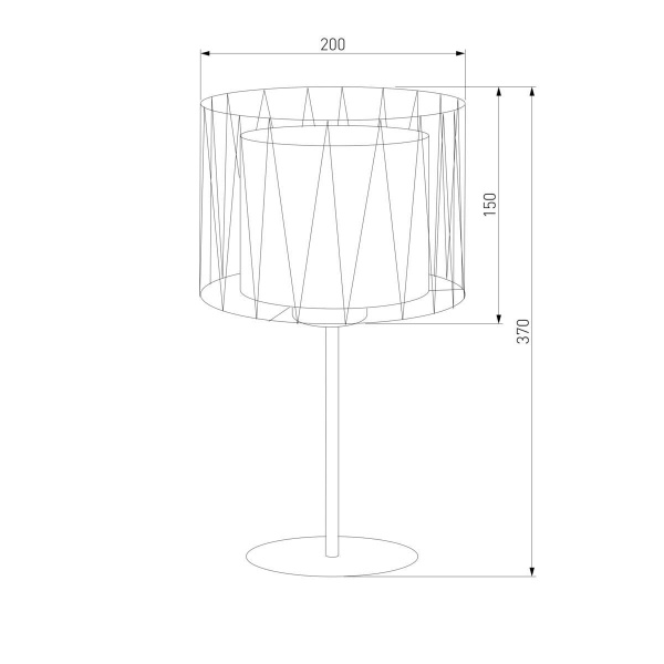Настольная лампа TK Lighting 2898 Harmony Black