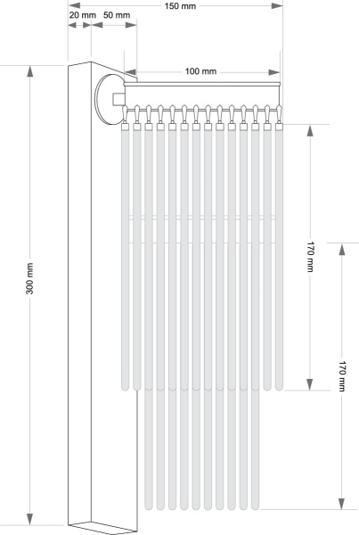 Настенный светильник KUTEK FILAGO FIL-K-1(BN)100/170
