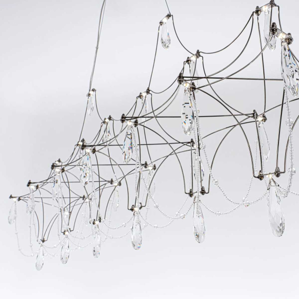 Подвесная светодиодная люстра Modelux Premium ML.5603.1200P СН