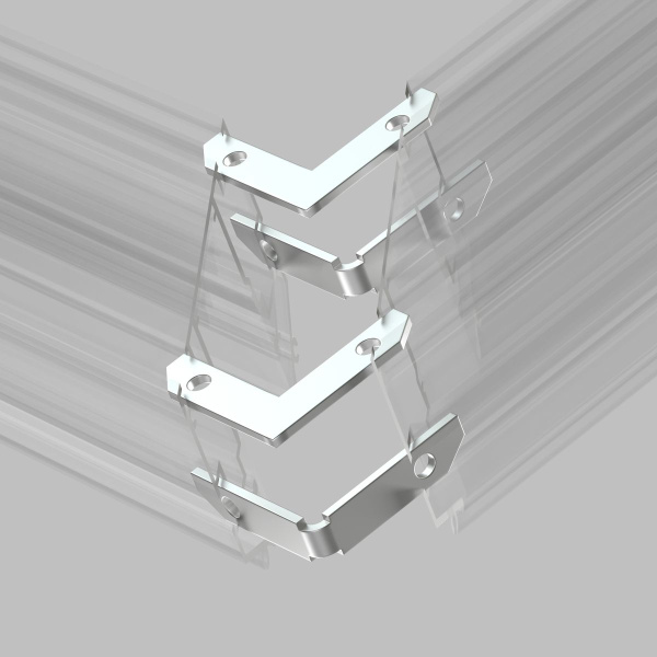 Комплект угловых соединителей шинопровода Denkirs Smart One (4 шт.) TR2027-AL