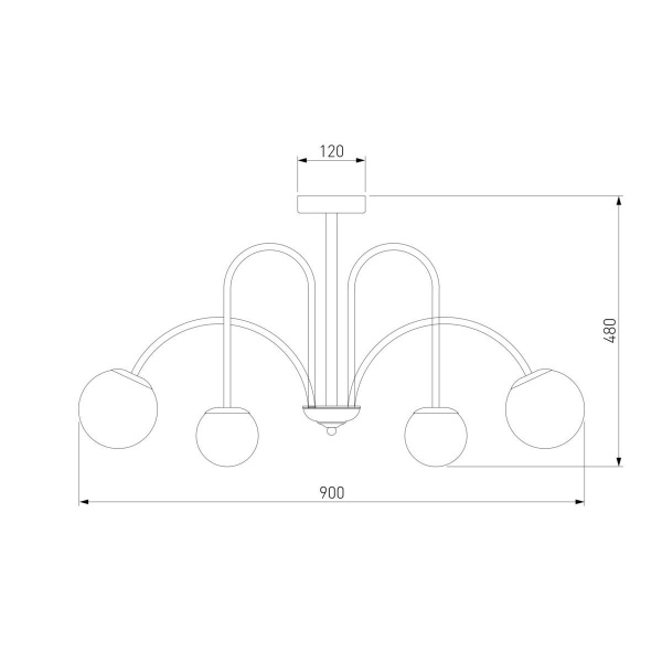 Потолочная люстра Eurosvet Alix 30177/6 латунь